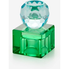 Gift Company Yeşil Cam Mumluk 5X8X5 cm