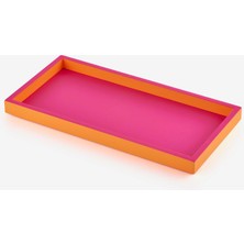 Gift Company Neon Pembe Mdf Dikdörtgen Tepsi 30X2X15 cm