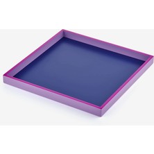 Gift Company Neon Mavi Mdf Kare Tepsi 32X2,5X32 cm