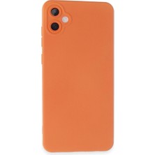Herşey Trend Herşeytrend Samsung Galaxy A05 Kılıf Nano Içi Kadife Silikon - Turuncu