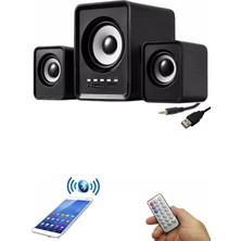 Empressco Bluetooth Hoparlör 2+1, Çok Yönlü Usb, Fm, Kart Okuyucu, Kumandalı