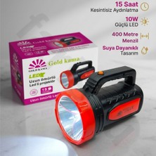 farissu Gold Ka Ma FC-3606 Şarjlı LED Projektör - 10W Güçlü El Feneri (400-500M Menzil)