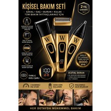Jasper JPR-2020 Dijital Ekran Çok Fonsiyonlu 3 Başlıklı Özel Seri Titanyum Pro Edition Saç Sakal Bur