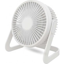 Sprange Masa Üstü Klima USB Girişli Sessiz Taşınabilir Mini Fan USB Vantilatör Beyaz