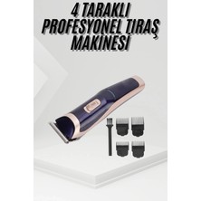 Armüz Tıraş Makinesi 4 Başlıklı Paslanmaz Çelik Bıçaklı Tüm Saç Tiplerine Uygun