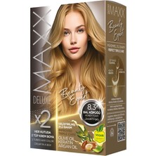 MAXX DELUXE BEAUTY EXPERT 8.3 Bal Köpüğü Krem Saç Boyası Onarıcı Etki ve Zeytinyağı İçerikli
