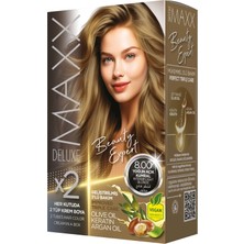 MAXX DELUXE BEAUTY EXPERT 8.00  Yoğun Açık Kumral Set Boya