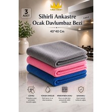 Missclean Mikrofiber Temizlik Bezi 40x40 cm (3 Adet) Antrasit Renkli Yüksek Emicilik Özelliği