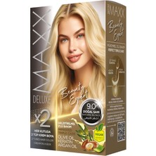 Maxx Deluxe Beauty Expert Set Saç Boyası 9.0 Doğal Sarı