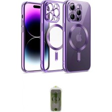 Marsilyan™- iPhone 14 Pro Kılıf Nova Işık Özel Seri - Siyah Joko Magic 5d Hayalet Cam