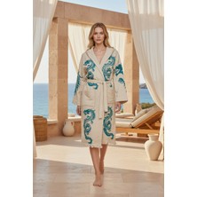 Varol Organik %100 Pamuk Kimono Yaka Sabahlık Bornoz - Viserion