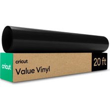 Cricut 2012049 Ekonomik Vinil Kalıcı 30.5cm x 6.1m Siyah