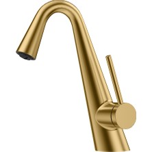 Fontana FG-4512 Mat Altın Lavabo Bataryası