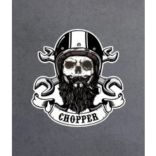 Sticker Usta Kurukafa Chopper Sticker Kuru Kafa Harley Davidson Kask Araba Oto Motosiklet Etiket Çıkartma Sticker 00072