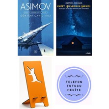 İthaki Yayınları Gökteki Çakıl Taşı-Galaktik Imparatorluk Serisi 3 - Isaac Asimov + Kuzey Işıklarının Şarkısı + Telefon Tutucu