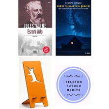 İthaki Yayınları Esrarlı Ada 1.cilt - Jules Verne + Kuzey Işıklarının Şarkısı + Telefon Tutucu
