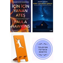 İthaki Yayınları Için Için Yanan Ateş - Paula Hawkins + Kuzey Işıklarının Şarkısı + Telefon Tutucu