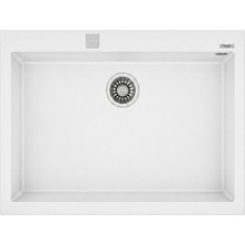 Teka Forsquare Tek Göz Granit Evye Beyaz 79X50 (115230004)
