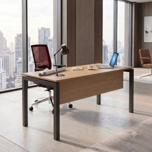 Ofisimi Basic Çalışma Masası Ofis Masası 120 cm (Meşe/Antrasit)