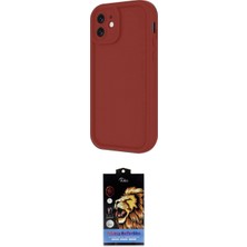 Marsilyan™- iPhone 11 Kılıf Yankı Yansıma Özel Seri - Siyah Buffer Hayalet Cam Ekran Koruyucu