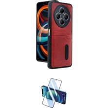 Marsilyan™- Redmi 14C Kılıf Yörünge Işık Serisi - Siyah 3D Antistatik Cam Ekran Koruyucu