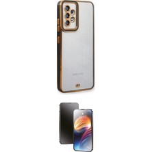 Marsilyan™- Galaxy A73 5g Kılıf Çekirdek Klasik Serisi - Siyah 3D Antistatik Mat Seramik Nano Ekran Koruyucu