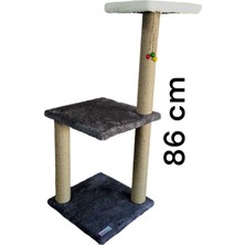 Empressco 86CM Uzun Boy Iki Katlı Boncuklu Kedi Tırmalama Tahtası