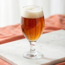 Lav Misket Cam Bira Bardağı 6'lı 400 ml Ayaklı