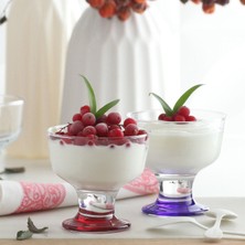 Lav Destina Cam Dondurma & Tatlı Kasesi 6'lı Küçük Boy 285 ml Karışık Renkli (Reçellik  )