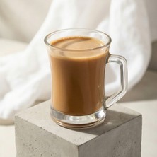 Lav Zen PlusCam Kupa 6 Kişilik 225 ml Kulplu (Kahve/Çay Bardağı)