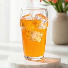 Lav Galata Cam Meşrubat Bardağı 6'lı 340 ml (Büyük Su/Kokteyl/Soğuk Kahve Bardağı )