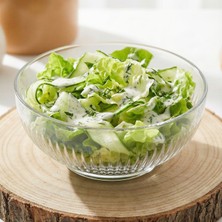 Lav Tokyo Cam Salata Kasesi 2'li Orta Boy 880 ml Yuvarlak (Sunum Kasesi , Hazırlık Kasesi)