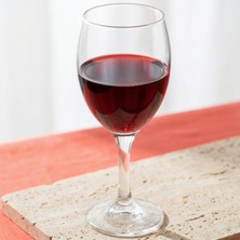 Lav Empire Cam Kırmızı Şarap Kadehi 6'lı 340 ml Ayaklı (Meşrubat Bardağı)