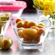 Lav Defne Cam Çorba Kasesi 2'li Küçük Boy 375 ml (Salata/Meze/Kahvaltı Kasesi)