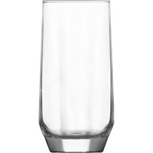 Lav Diamond Cam Meşrubat Bardağı 3'lü 385 ml (Büyük Su/Kokteyl/Limonata Bardağı )