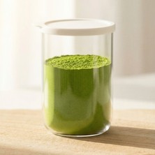 Lav Duo Cam Saklama Kabı 2'li Büyük Boy 1000 ml Beyaz Plastik Kapaklı
