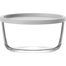 Lav Round Cam Saklama Kabı Tekli Orta Boy 800 ml