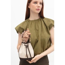 Benetton Kadın El Çantası BNT_1796 Bej-Kahve