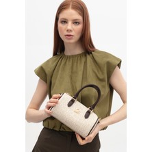 Benetton Kadın Kol Çantası BNT1805 Bej-Kahve