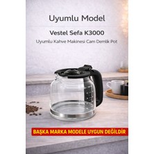 Empressco K3000 Filtre Kahve Makinesi Cam Demlikli, Pratik ve Şık Tasarım