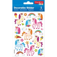 Tanex  Puffy Unicorn-1 Sticker Tekli
