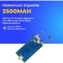Ümit Maker Karcher Fc 8 Smart Signature Line 3500 Mah 25.2V Dikey Süpürge Batarya