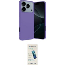 Marsilyan™- iPhone 17 Pro Max Kılıf Kozmos Yansıma Özel Seri - Şeffaf Pasifik Cam Ekran Koruyucu