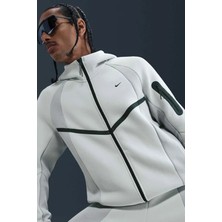 Nike Tech Fleece Pro Full Zip Windrunner Hoodie Kapüşonlu Unisex Sweatshirt Fıstık Yeşili