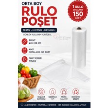 Kalbi Ticaret Rulo Poşet Orta Boy Market Manav Poşeti Çöp Poşeti Atlet Poşet