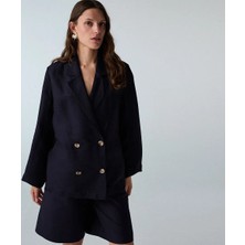 İpekyol Kruvaze astarsız blazer IS1260106076015