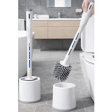 Mucit Home Deterjan Hazneli Silikon Uçlu Tuvalet Fırçası Klozet Temizleme Fırçası