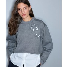 İpekyol Çift Parça Görünüm Cutout Sweatshirt IW6260091123126