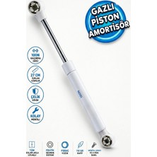 Primeaks Mobilya Gazlı Piston 80N 100N 120N Dolap Kapağı Yavaş Açılır Kapanır Amortisör