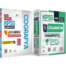 Karakutu Yayınları 2026 Kpss Ön Lisans Coğrafya Kara Kutu Soru Bankası ve Manifesto Çözümlü Branş Deneme 2li Seti